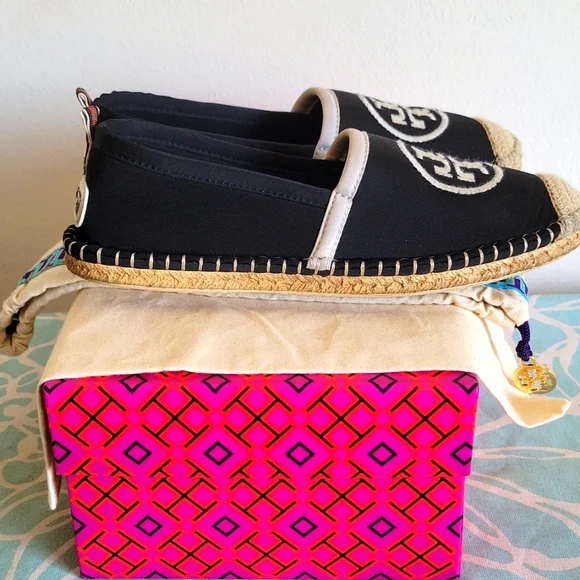 Tory Burch Black and White Espadrilles - Picture 3 of 4
